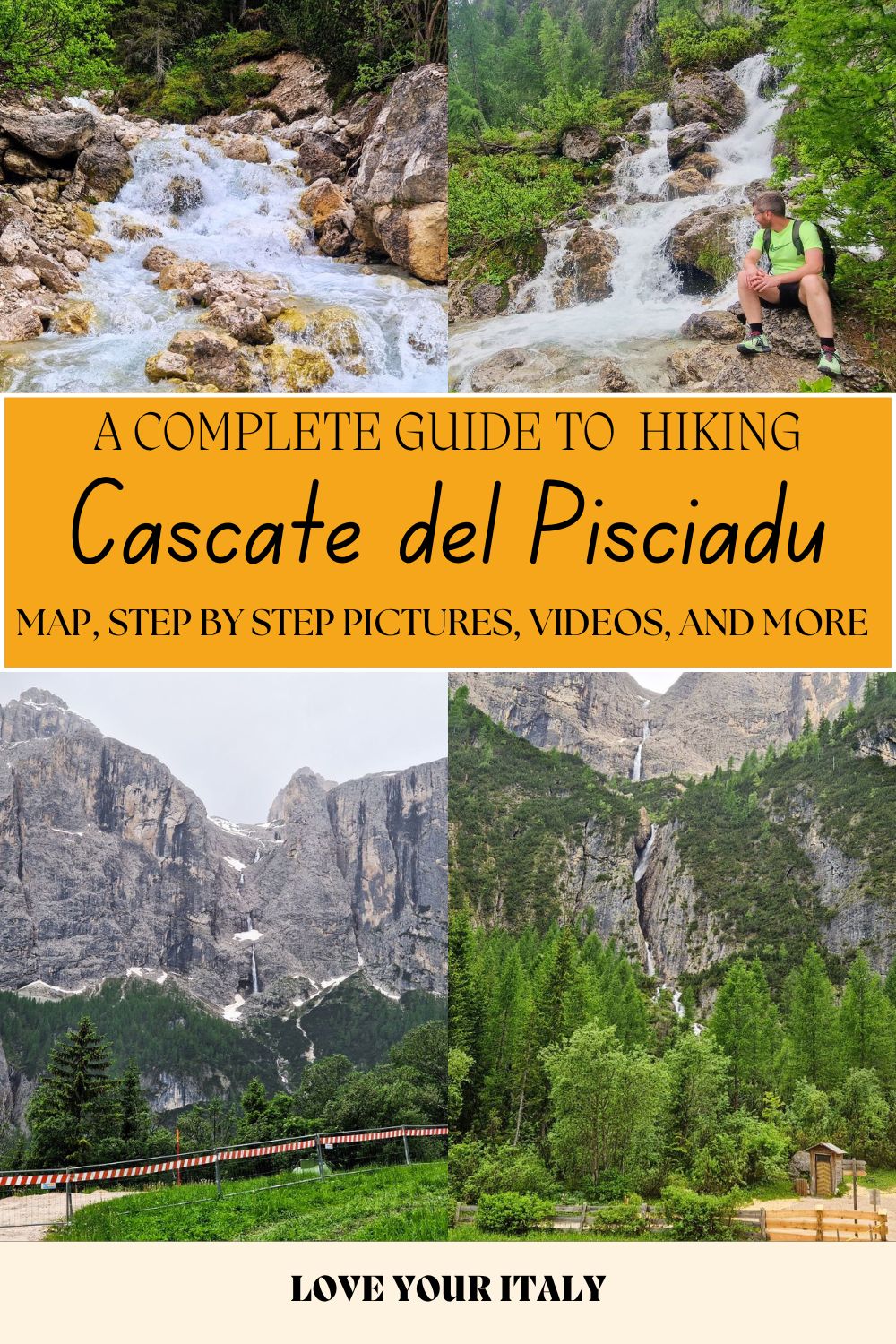 Hiking To The Cascate Del Pisciadù In The Dolomites: Plus a Surprise Waterfall! 50 Hiking the Cascate del Pisciadu | Discover the breathtaking beauty of Cascate del Pisciadù in the heart of the Dolomites! 🌲🏞️ This complete hiking guide offers step-by-step pictures, maps, and videos to ensure an unforgettable adventure. #Dolomites #HikingItaly #WaterfallHike